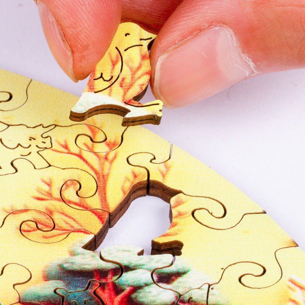 Horse-Shaped Jigsaw Puzzle in Mixed Colors, Three Size Options