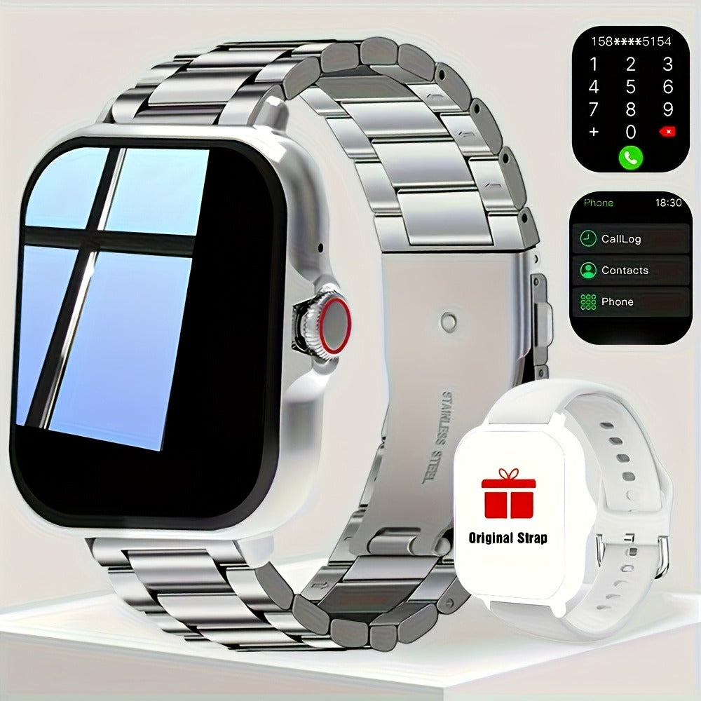 Smart Watch with Answer & Make Calls for Women Men – 100+ Sports Modes, Fitness Activity Tracker, Heart Rate Monitor, Pedometer, Compatible with Android & iPhone, Perfect Gift