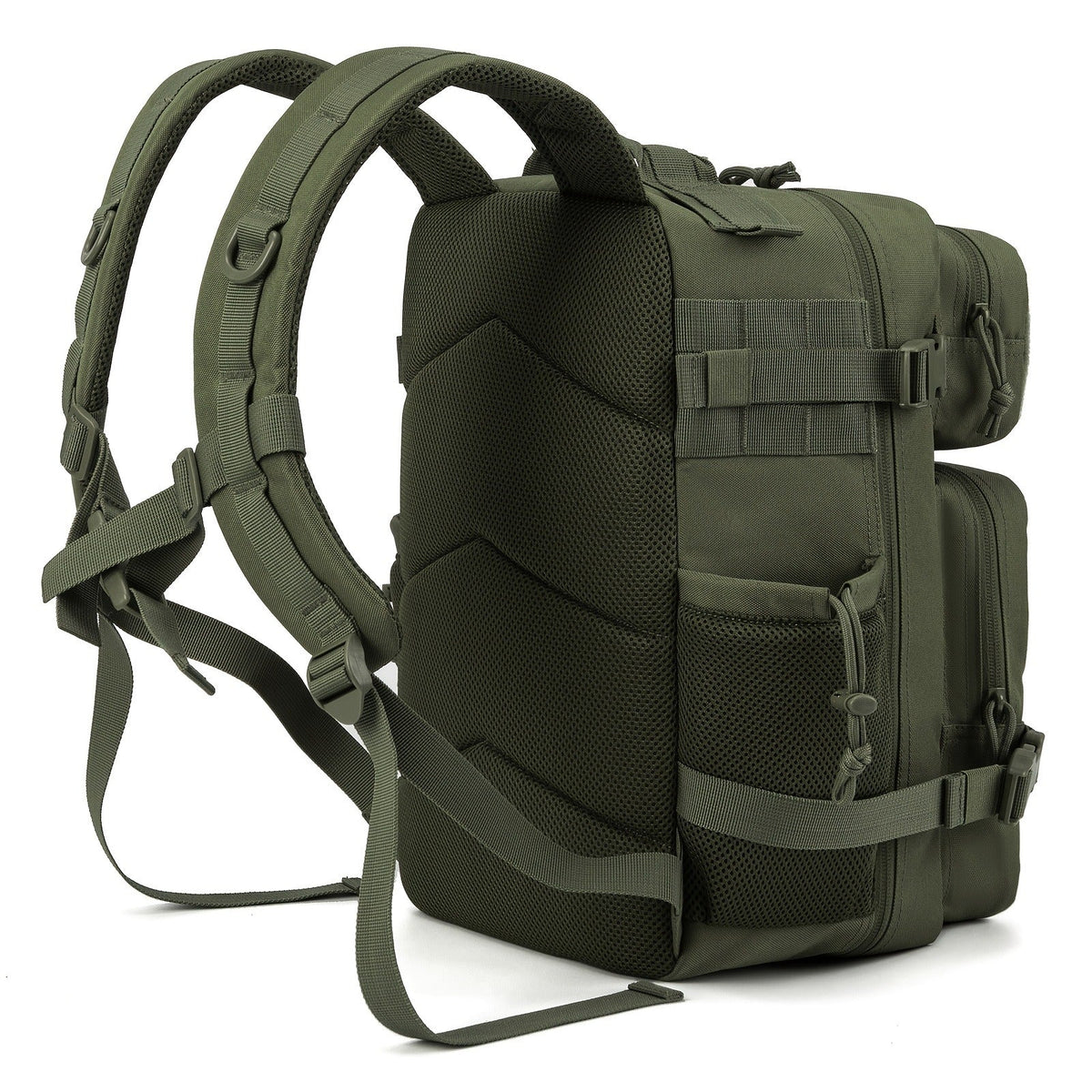 Tactical Laptop Backpack 25L MOLLE Unisex – Office & Hiking Daypack with Dual Cup Holders for Men & Women, 3-Day Bug Out Bag, Trekking & Laptop Organizer, 9 Colors: Black, Green, Pink & More