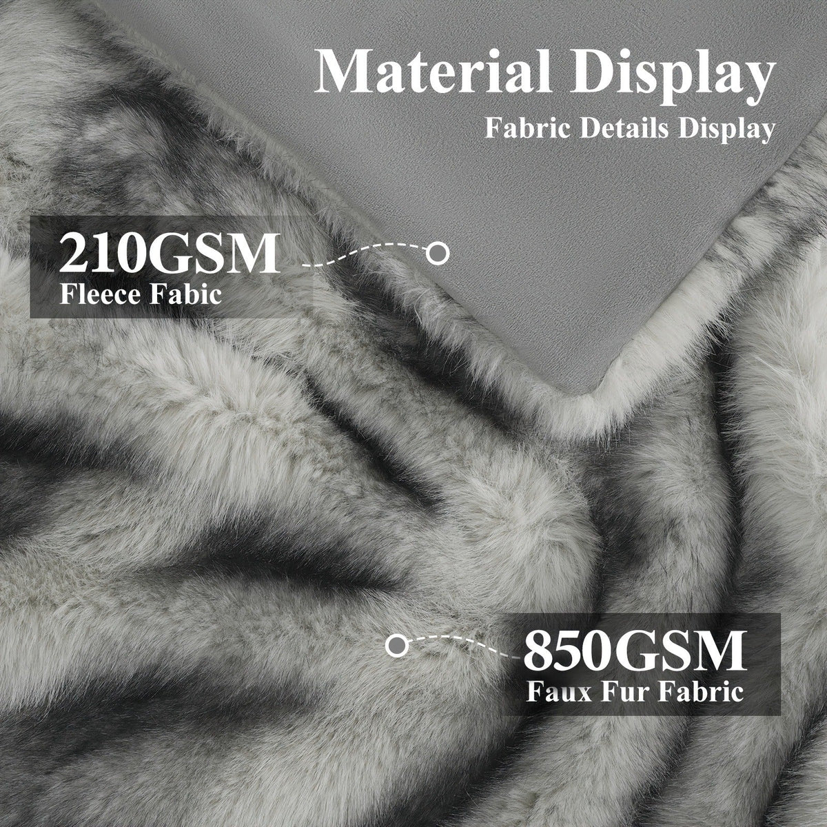 Faux Fur Throw Blanket 1060GSM Luxury - Super Soft Reversible Plush Mink Blanket for Bed Couch Sofa, Oversized Heavy Weight Cozy Blanket, Leopard Animal Print & Solid Colors, Throw & Twin Size