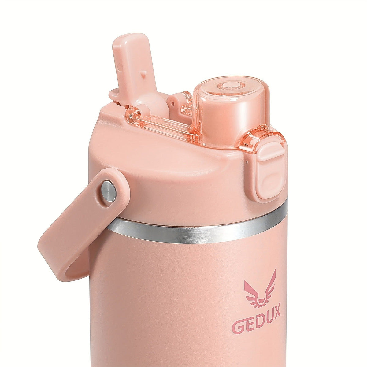 Stainless Steel Tumbler with Handle and Straw Vacuum Insulated Water Bottle 2-in-1 Lid Chug Lid Straw Lid Silicone Boot Matte Finish Gift for Women Men Christmas