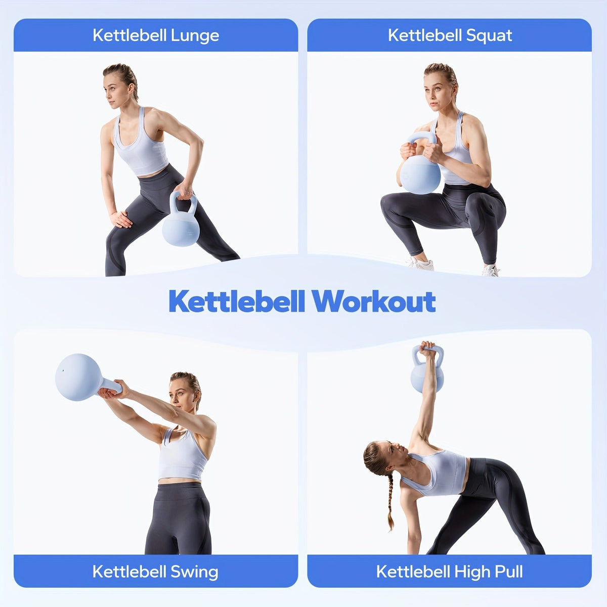 Soft Kettlebell Sand-Filled with Non-Slip Wide Grip Handle & Cushioned Base – Premium Mineral Sand Kettle Bell for Safe Strength Training, Home Gym & Fitness, Available in 15lbs & 25lbs