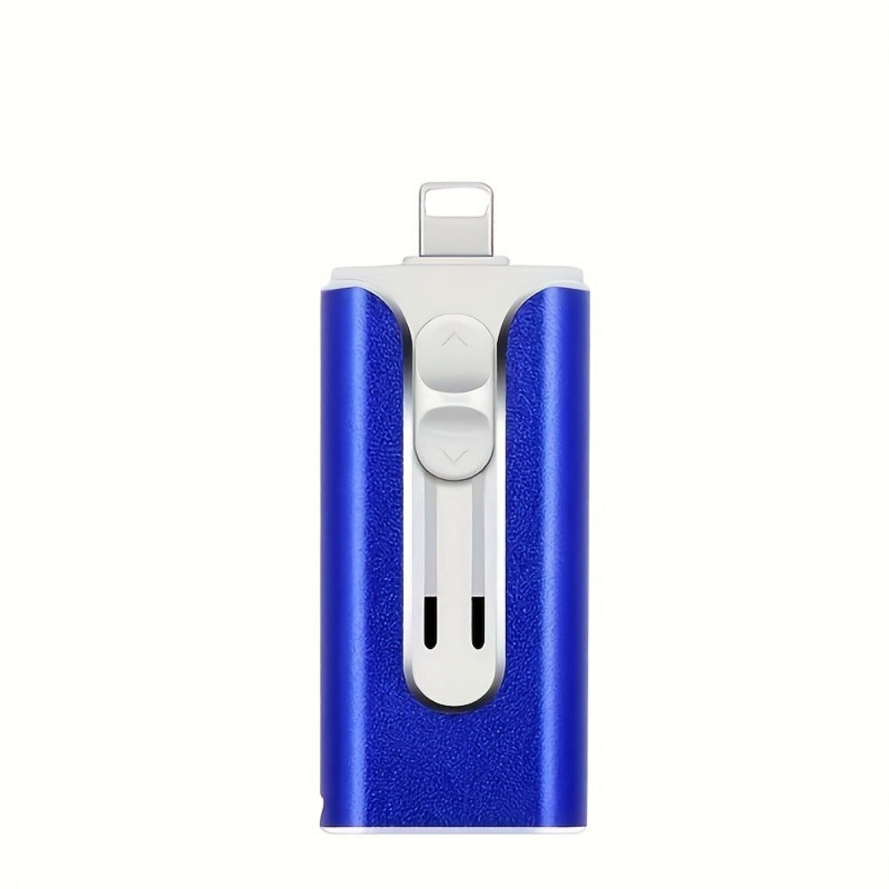 OTG USB 3.0 Flash Drive 4-in-1 for iPhone iPad Android Mac PC – Lightning Type-C Micro USB Connector Thumb Drive 64GB 128GB 256GB Memory Stick Photo Backup Storage