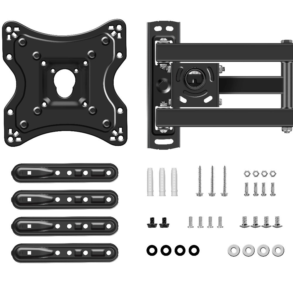 Tilt Swivel TV Wall Mount 22-60 Inch – Iron Construction, Multi-Angle Adjustment, Universal Fit for Samsung LG Sony TCL Vizio LED LCD Flat Screen TVs, Easy Installation