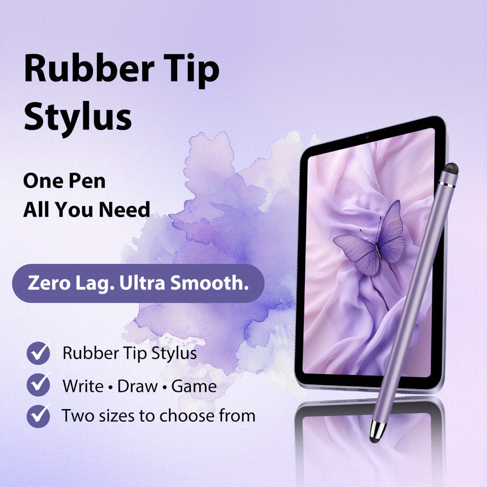 2-in-1 Stylus Pen Set for Touch Screens, 5 Pens + 10 Replacement Tips, High Precision Universal Stylus Compatible with iPhone, iPad, Android Tablets & All Touchscreen Devices