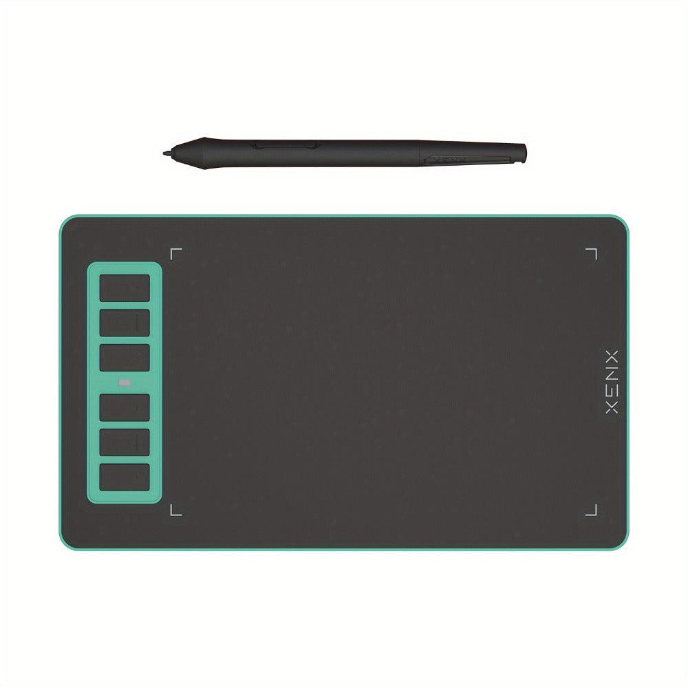Graphics Drawing Tablet XENX P1-640 8192 Pressure Sensitivity 6 Hot Keys 6.6x4.1 Inch Active Area Battery-Free Stylus Compatible with Mac Windows PC Android for Digital Art Animation OSU Design