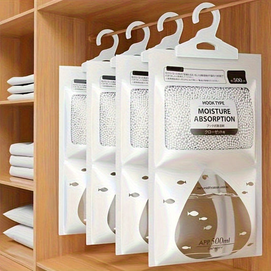 Hanging Moisture Absorber Bags for Closets and Wardrobes, 10-Pack
