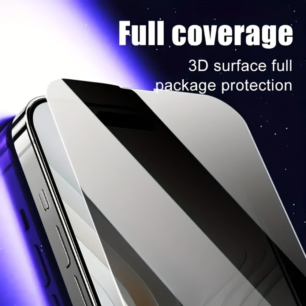 Privacy Screen Protector for iPhone 360° Anti-Peep 9H Tempered Glass – Full Coverage Blue Light Filter, Face ID Compatible, iPhone X XS XR 11 12 13 14 15 16 17 Air Pro Max Plus
