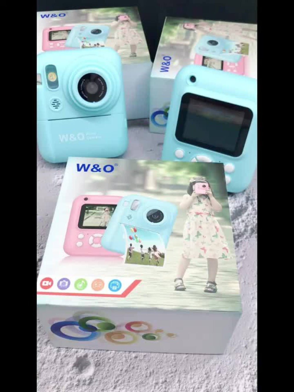 Instant Print Digital Camera for Kids Ages 3-12 – 1080P, 2.4" Screen, 3 Rolls Print Paper & 32GB Card Included, Cute Kids Camera, Perfect Birthday & Holiday Gift for Girls and Boys