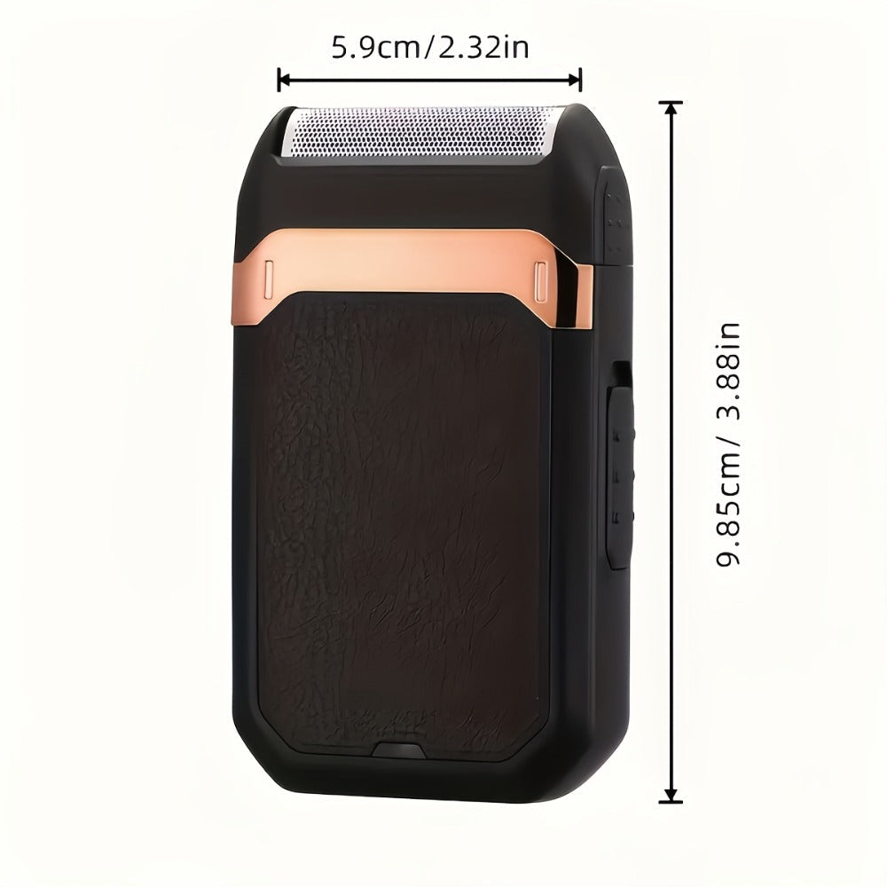 Electric Foil Shaver for Men USB Rechargeable Portable Razor with Built-In Sideburn Trimmer — Reciprocating Cordless Grooming Kit for Home & Travel, Close Shave for Sensitive Skin, Long Battery Life