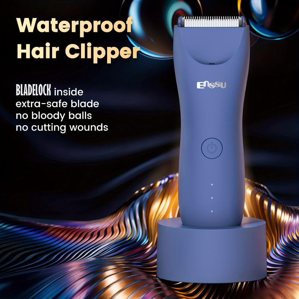 Electric Groin Ball Shaver Body Hair Trimmer for Men & Women Replaceable Ceramic Blade Bikini Trimmer Professional Body Groomer Clipper Painless