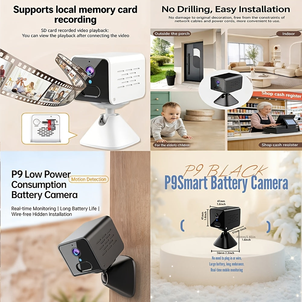 Wireless Security Camera System with Video Doorbell, Indoor Outdoor Surveillance, Long Battery Life, Two-Way Audio, Night Vision, Motion Detection, Smart App Control for Home Apartment Front Door