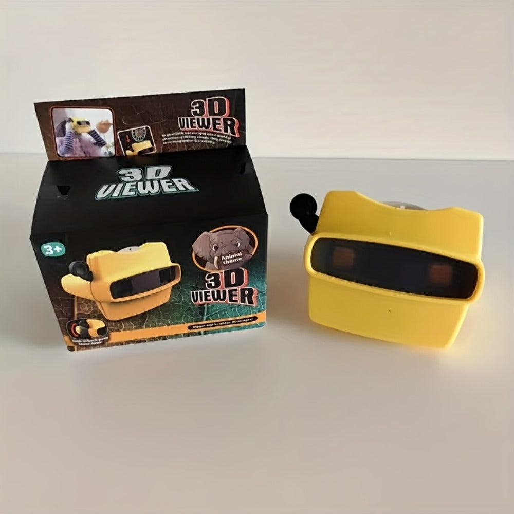 3D Slide Viewer Toy for Kids Ages 3+ – Screen-Free Sideshow Projector with Space Ocean Animals Dinosaurs Slides, Educational Viewing Toy for Boys Girls, Single & Bundle Sets Gift for Toddlers Children