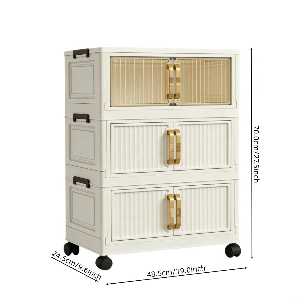 Shoe Cabinet Entryway Organizer – Multi-Functional Foldable Storage Cabinet 3/5 Tier Large Capacity | Space-Saving Closet Organizer for Entrance, Corridor, Bedroom & Living Room | Sturdy & Easy Setup