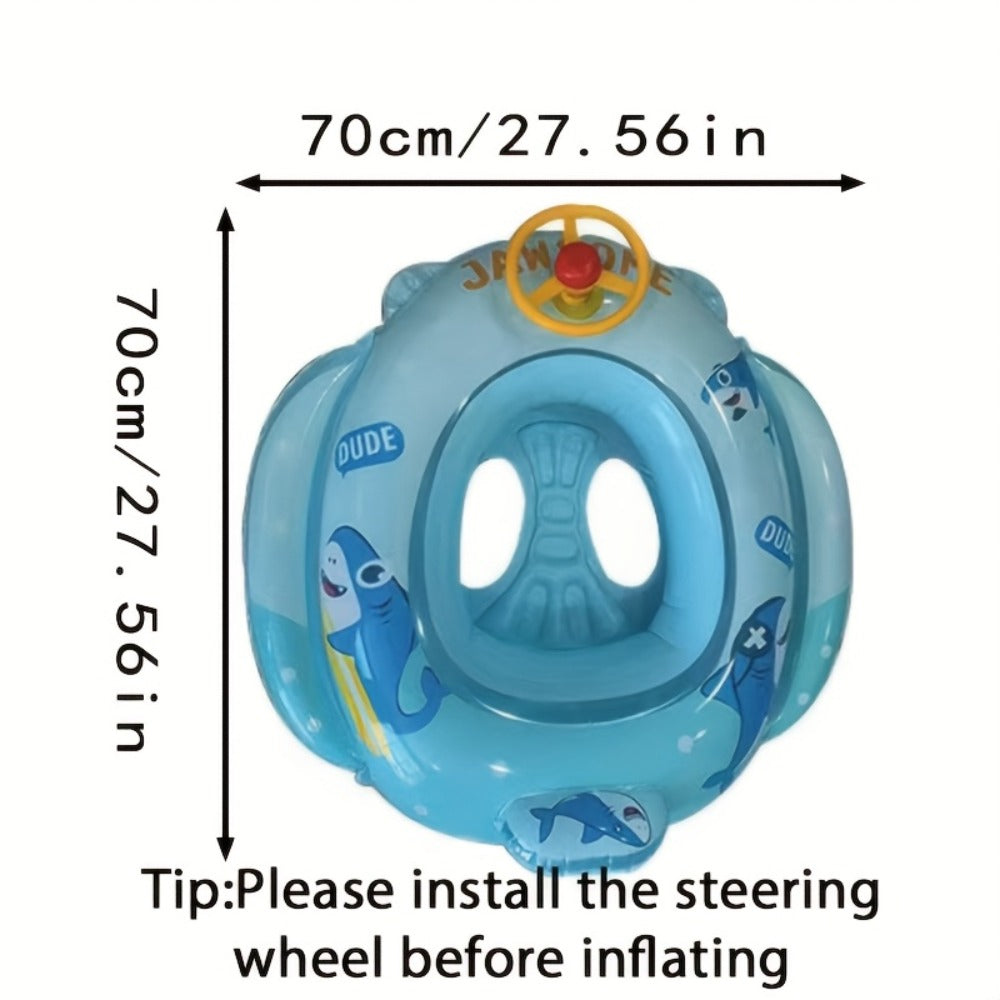 Cartoon Animal Novelty Inflatable Pool Float, Blue, Green or Pink