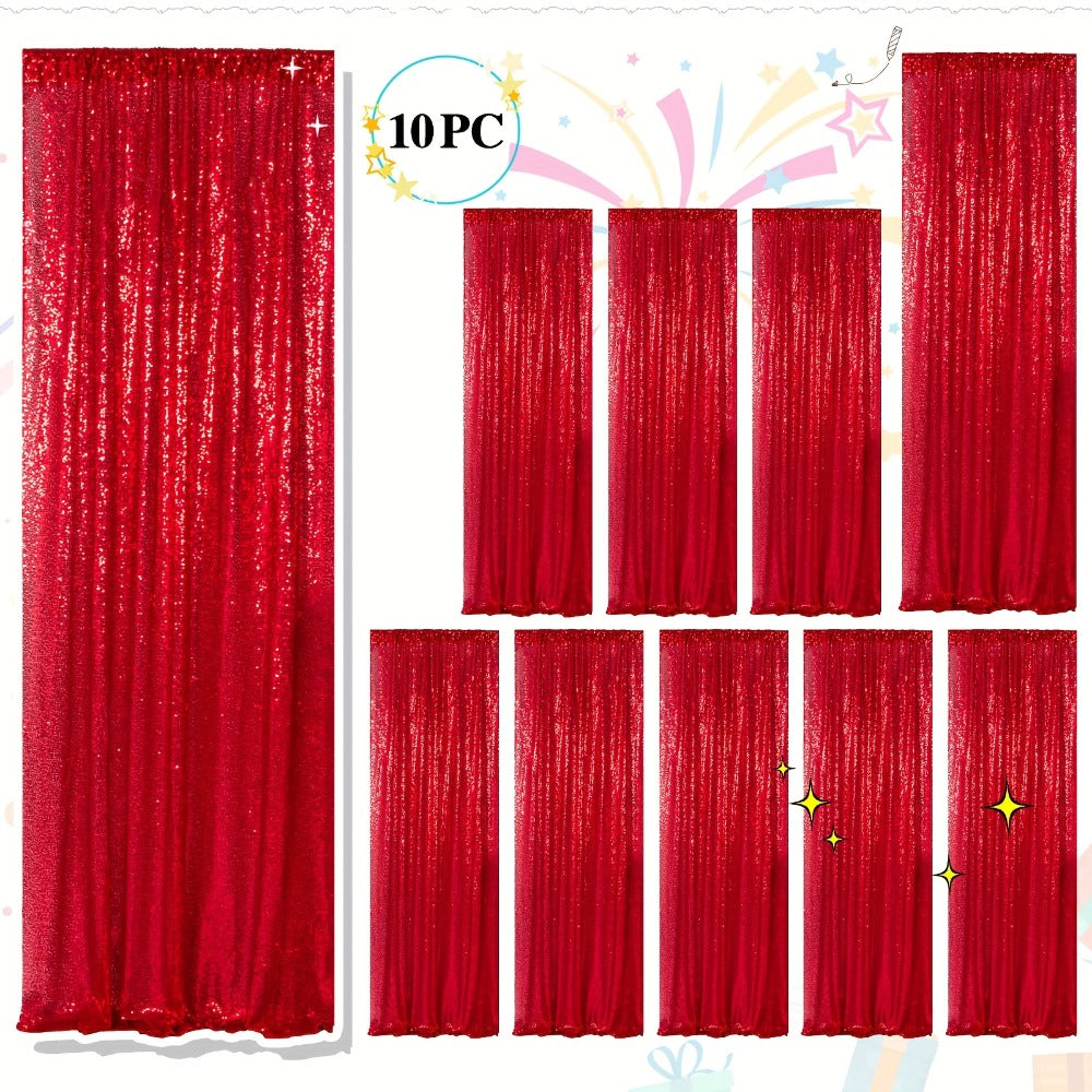 Sequin Backdrop Curtains 2FTx8FT Glitter Photography Background Panels for Party Wedding Birthday Stage Decoration Gold Yellow Shimmer Curtain Set 4 6 10 Panels Available