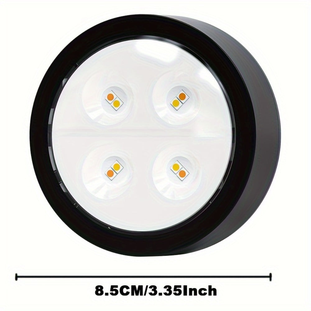 Battery Operated Picture Lights 3-Pack, Magnetic Painting Light with Remote & Timer, 3 Lighting Modes Dimmable Wireless Wall Puck Lights for Art Frames Portraits – Black