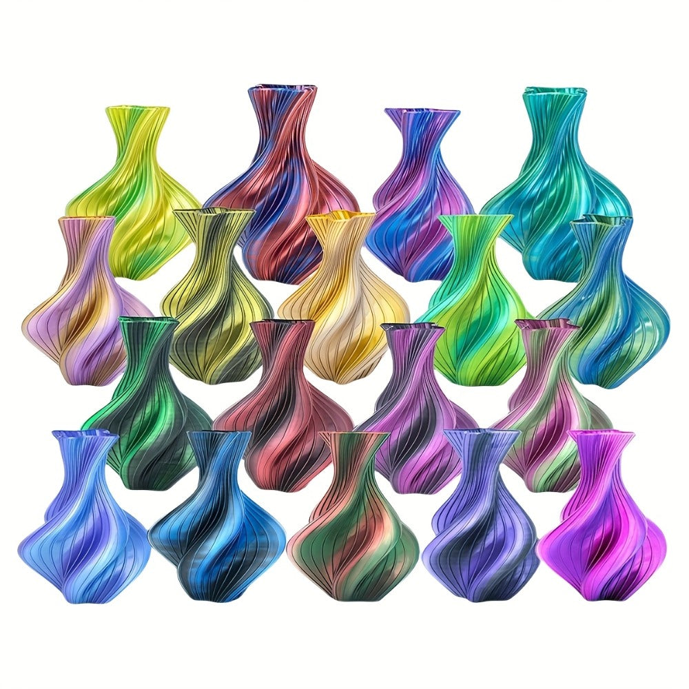 Ender 3 5 Neo PLA Filament 1.75mm 1kg 2.2LB High Gloss Low Warping – Black White Dual Tri Rainbow Multicolor Shiny Finish Smooth Extrusion for Creality & FDM 3D Printers