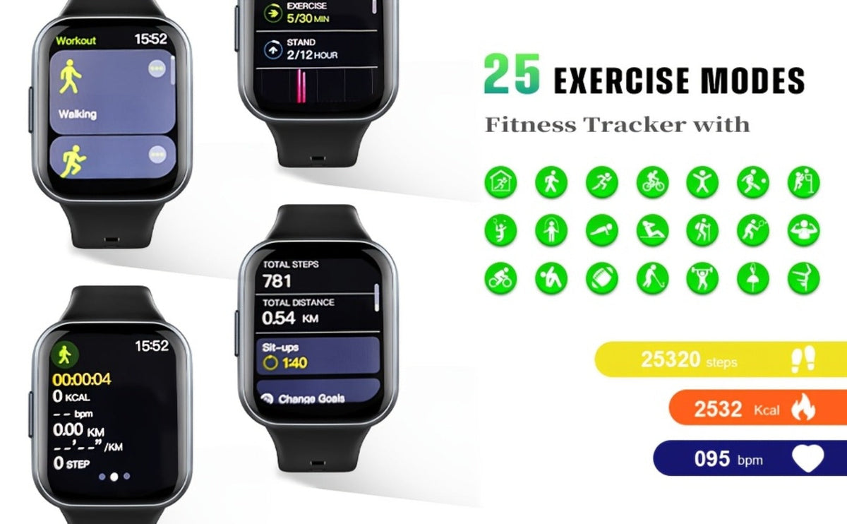 112 Sports Modes Smartwatch Bluetooth 5.3 for Men Women – 1.69" HD Touch Screen Wireless Calling Sleep Monitor Fitness Activity Tracker Compatible with iOS Android Off White Black Gift