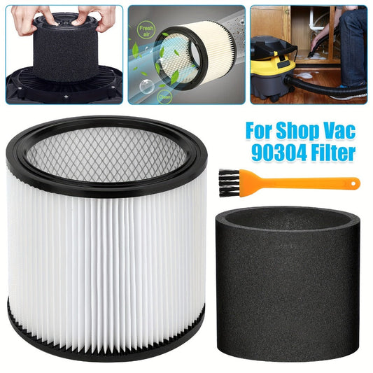 Replacement Cartridge Filters for Shop-Vac 90350, 90304 & 90333, Washable 2-Pack