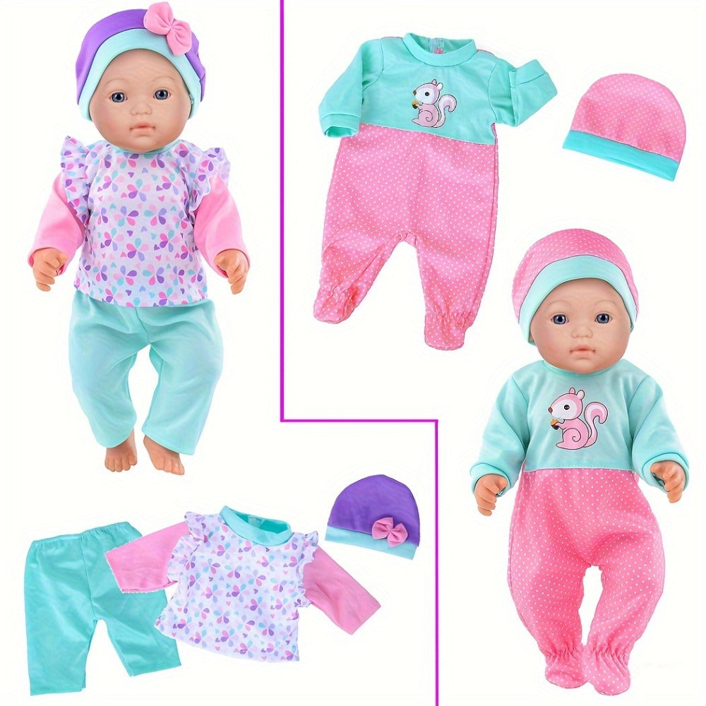 10-Outfit Doll Clothes Set for 14-16 Inch and 43 cm Baby Dolls