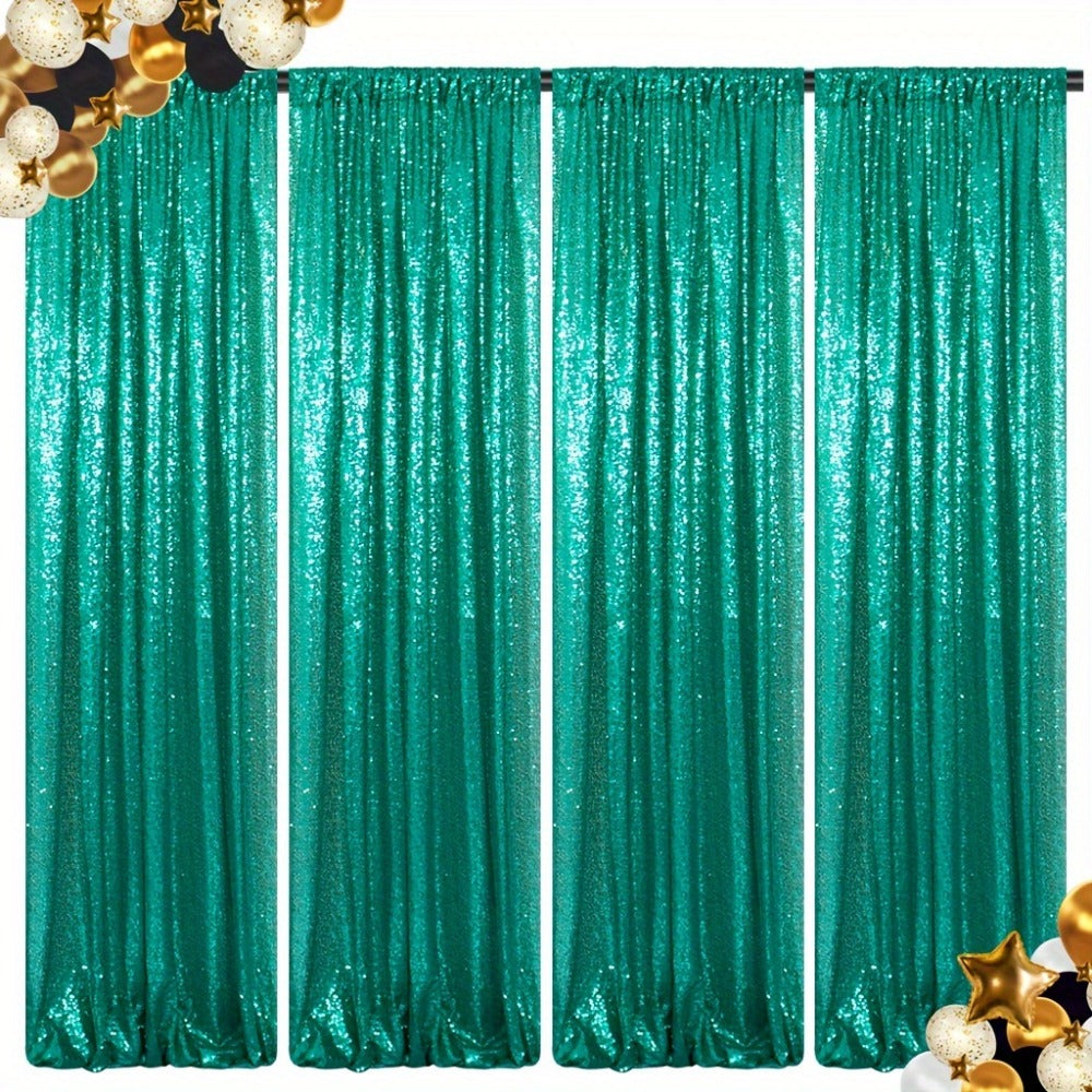 Sequin Backdrop Curtains 2FTx8FT Glitter Photography Background Panels for Party Wedding Birthday Stage Decoration Gold Yellow Shimmer Curtain Set 4 6 10 Panels Available