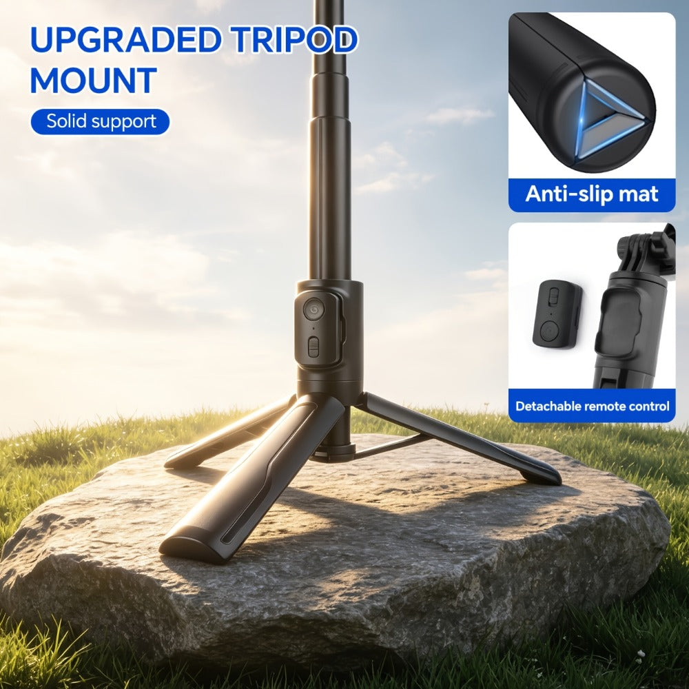 40 Inch Bluetooth Selfie Stick Tripod with Wireless Remote & 360° Rotation – 2-in-1 Extendable Phone Stand Compatible with iPhone 16 15 14 13 12 11 Android Smartphones for Vlog Travel Photography