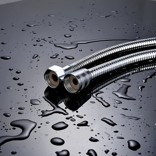 Shower Hose, 3m Flexible Stainless Steel with Chrome Finish and G1/2 Connections