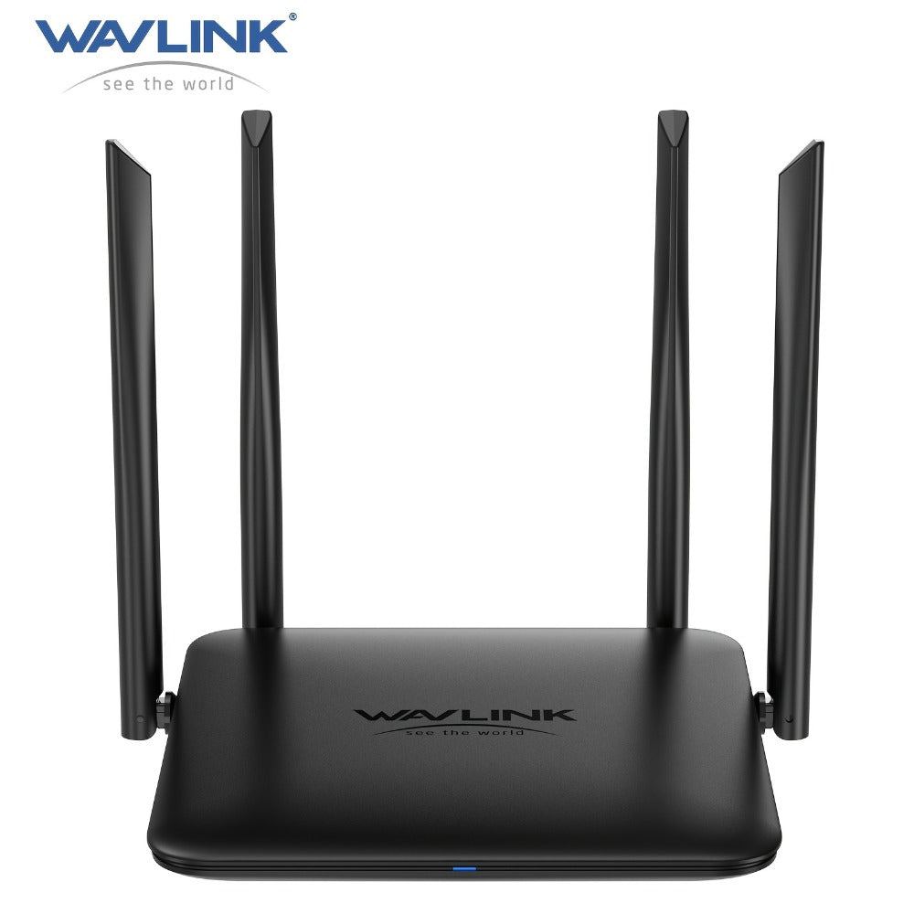 WAVLINK AC1200 WiFi Router 3-in-1 Dual Band 1200Mbps - 4x5dBi Antennas, Gigabit WAN LAN, Router Access Point Repeater Mode, Covers 1500 Sq Ft, Supports 128 Devices, WPA2 Security, Easy WPS Setup