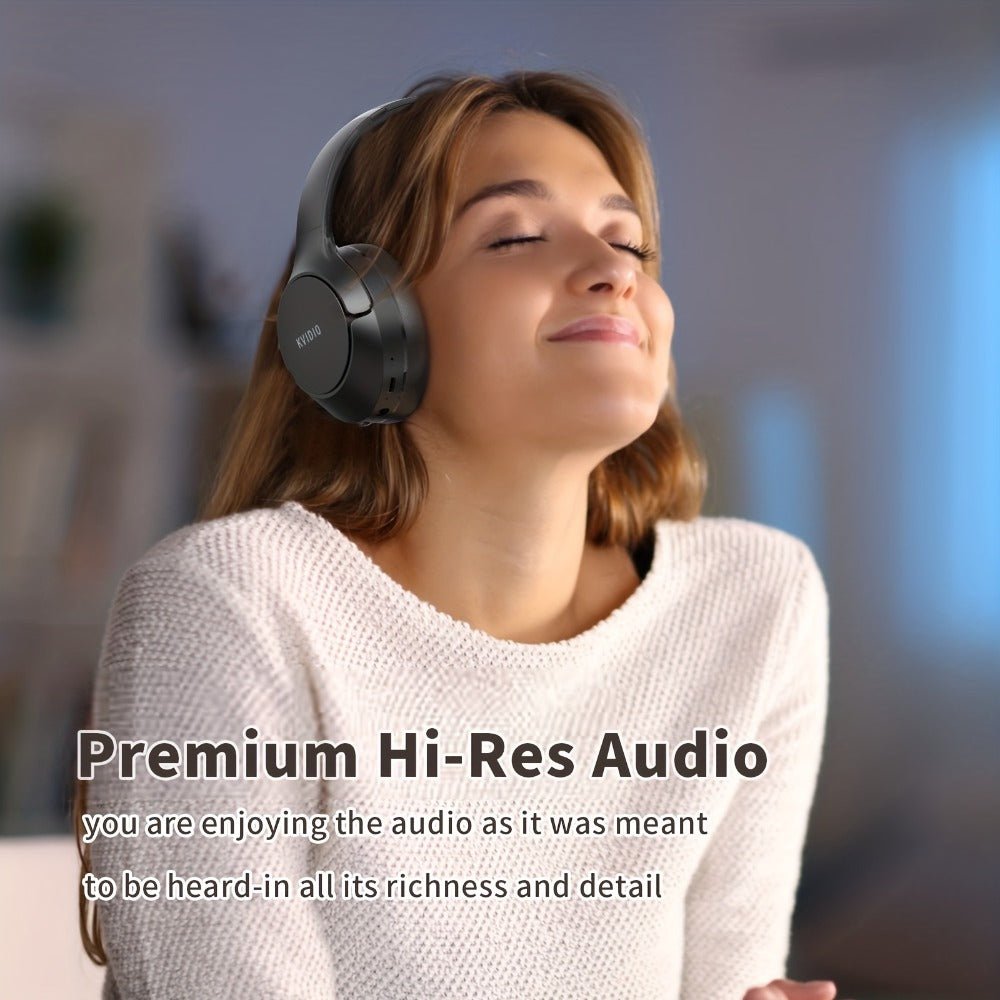 70H Hybrid ANC Over-Ear Headphones Wireless with Mic – Dual Device Connection 40mm Hi-Res Deep Bass Foldable Lightweight Type-C for Home Office Travel Black