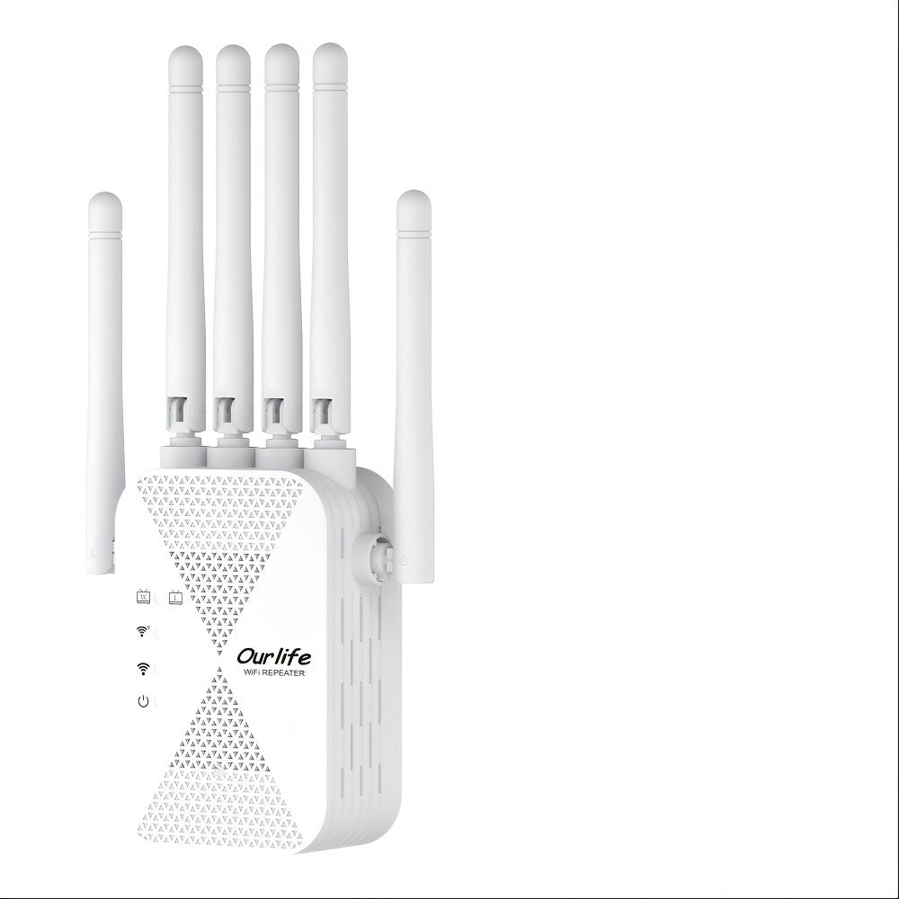 CP3600 WiFi Repeater Signal Booster 2.4GHz Wide Coverage, One-Button WPS Setup, Flexible Antenna Rotation, Adjustable Signal Strength, CISA Certified, Enhanced Stability for Home Office Apartment