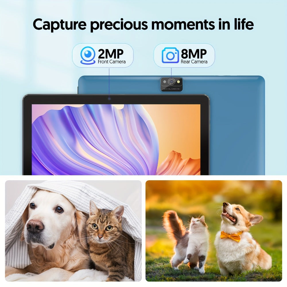 WiFi 6 Tablet Android 13 10 Inch 11 Inch 7GB RAM 64GB ROM 512GB Expandable 8MP Dual Camera Type-C Stereo Speakers Protective Case or Keyboard Kit Included – TAB10 & TAB11