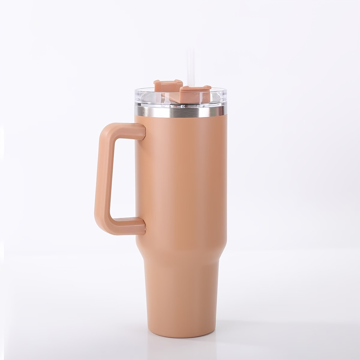 Insulated Tumbler 40oz with Handle & Straw Lid – Double-Wall Vacuum 304 Stainless Steel Travel Cup, Leakproof & Rustproof, Hot & Cold Drinks, 15 Colors, Perfect Gift for Christmas, Travel & Outdoor