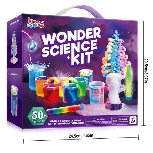 STEM Science Kit for Kids, 50+ Experiments with Crystal Tree