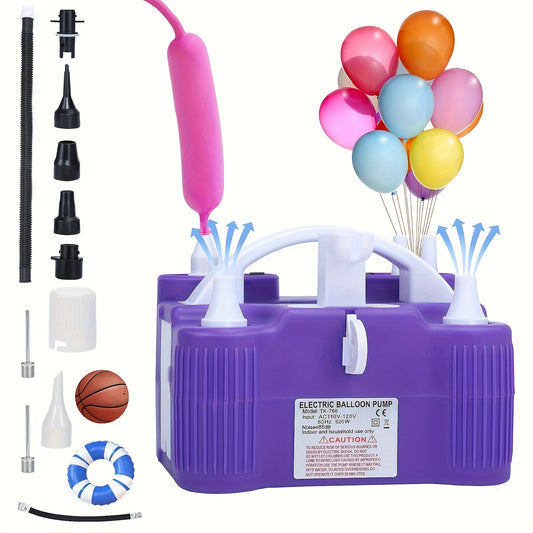 Electric Balloon Pump, 3-in-1 Triple-Port Inflator and Deflator