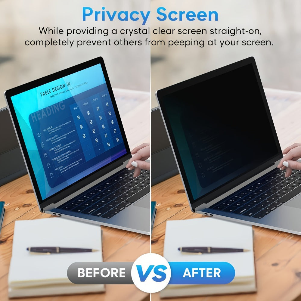 Privacy Screen Protector for MacBook Air 13.3" (2018-2021) & MacBook Pro 13.3" (2016-2022), 30° Privacy Filter, Blue Light Blocking, Anti-Glare, Multi-Layer Protective Film, Eye Strain Relief
