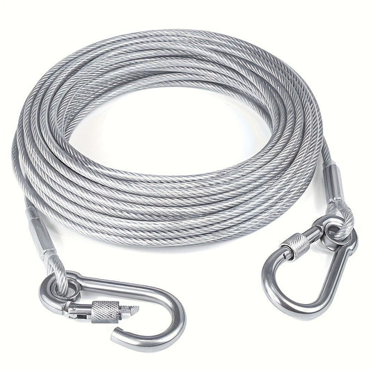 Clothesline in Stainless Steel for Indoor and Outdoor Use, 9 m or 15 m