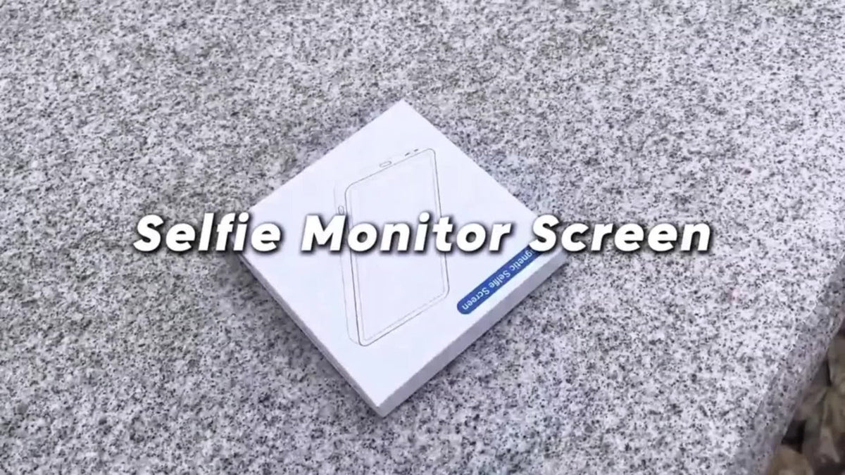 Magnetic Selfie Monitor Screen for Vlogging & Live Streaming – Rear-Facing Main Camera Display for iPhone & Android, High-Resolution Selfie Screen for TikTok, YouTube & Instagram Content Creation