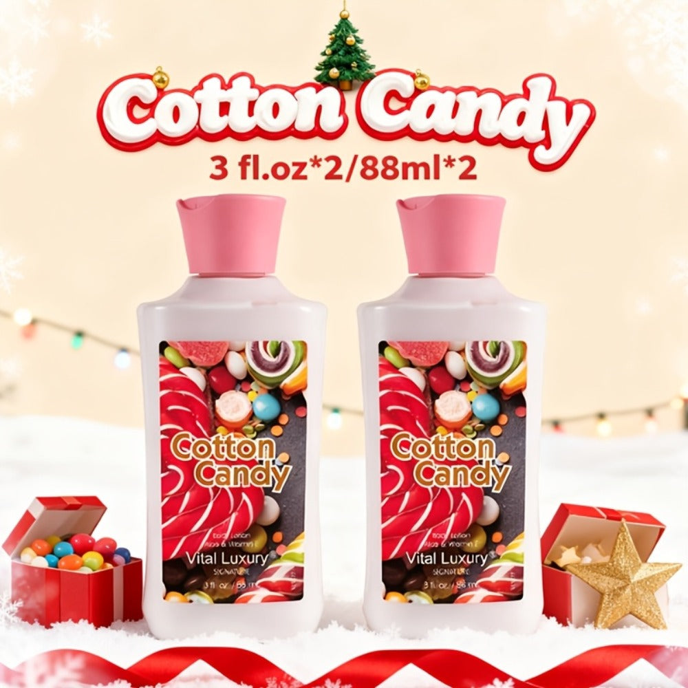 Scented Body Lotion & Hand Cream Vitamin C Glycerin Deep Moisturizing - Japanese Cherry Blossom Vanilla Cotton Candy Dry Skin Hydrating Lotion Women Men All Skin Types Gift