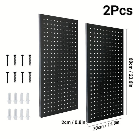 Metal Pegboard Wall Panels for Garage and Workshop Tool Storage, Steel, 2 or 4 Pack