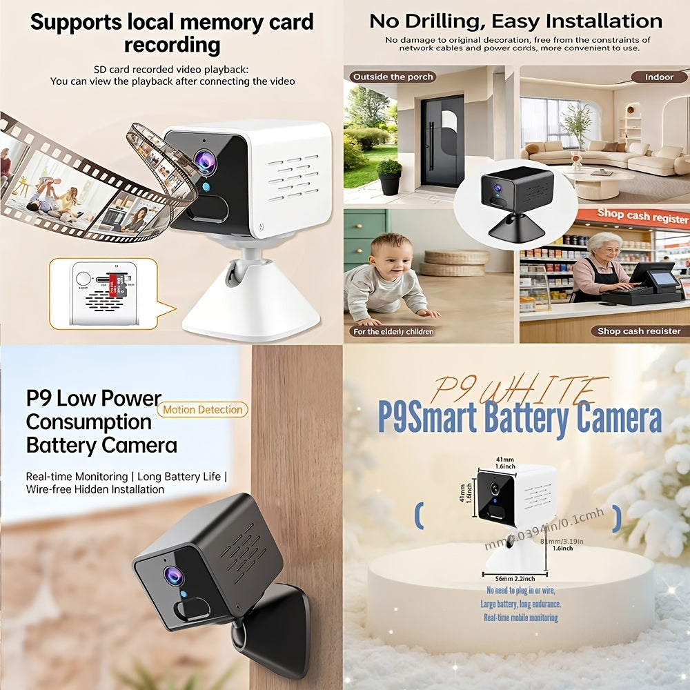 Wireless Security Camera System with Video Doorbell, Indoor Outdoor Surveillance, Long Battery Life, Two-Way Audio, Night Vision, Motion Detection, Smart App Control for Home Apartment Front Door