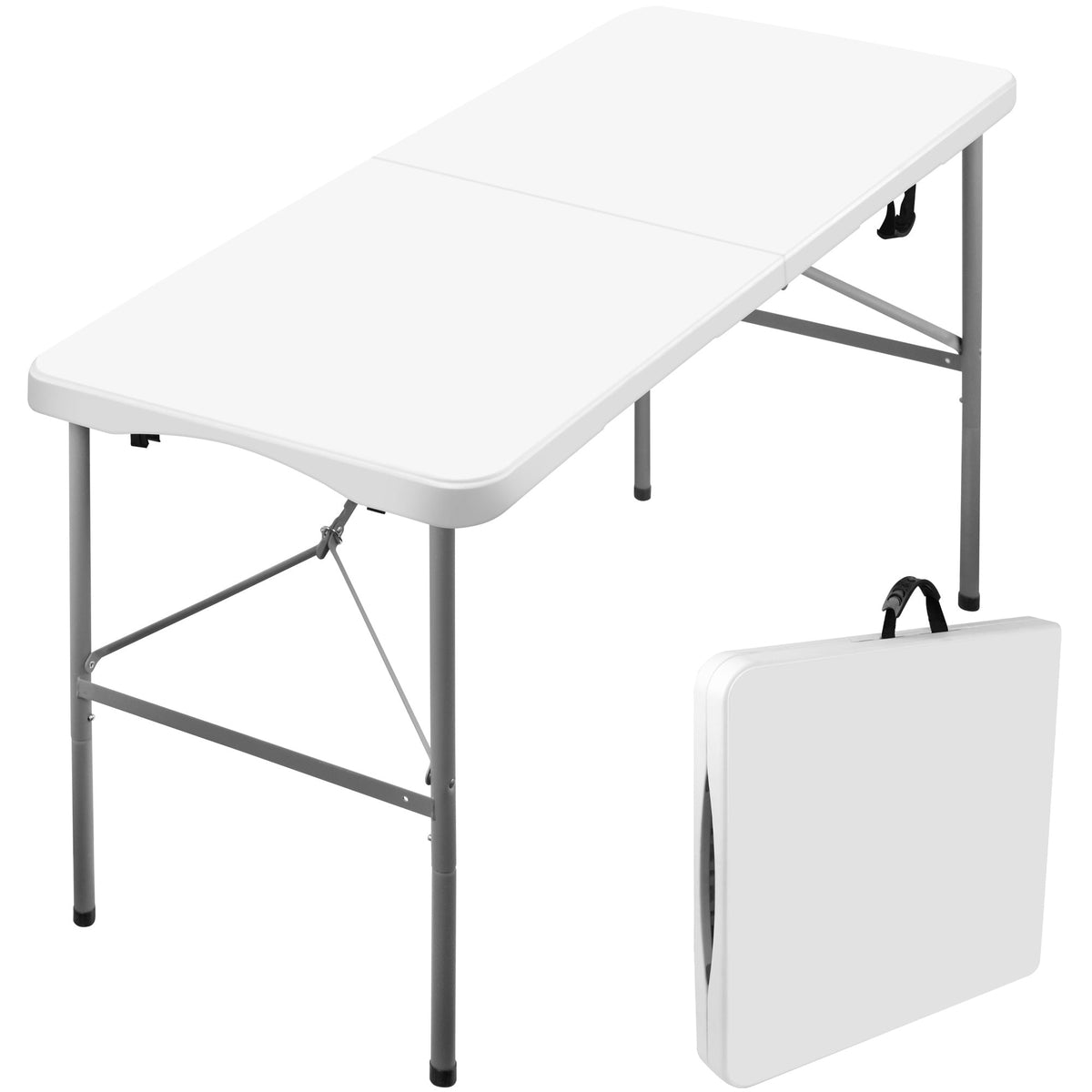 4-Foot Heavy-Duty Folding Table with Weather-Resistant Finish detail image - detail view 15