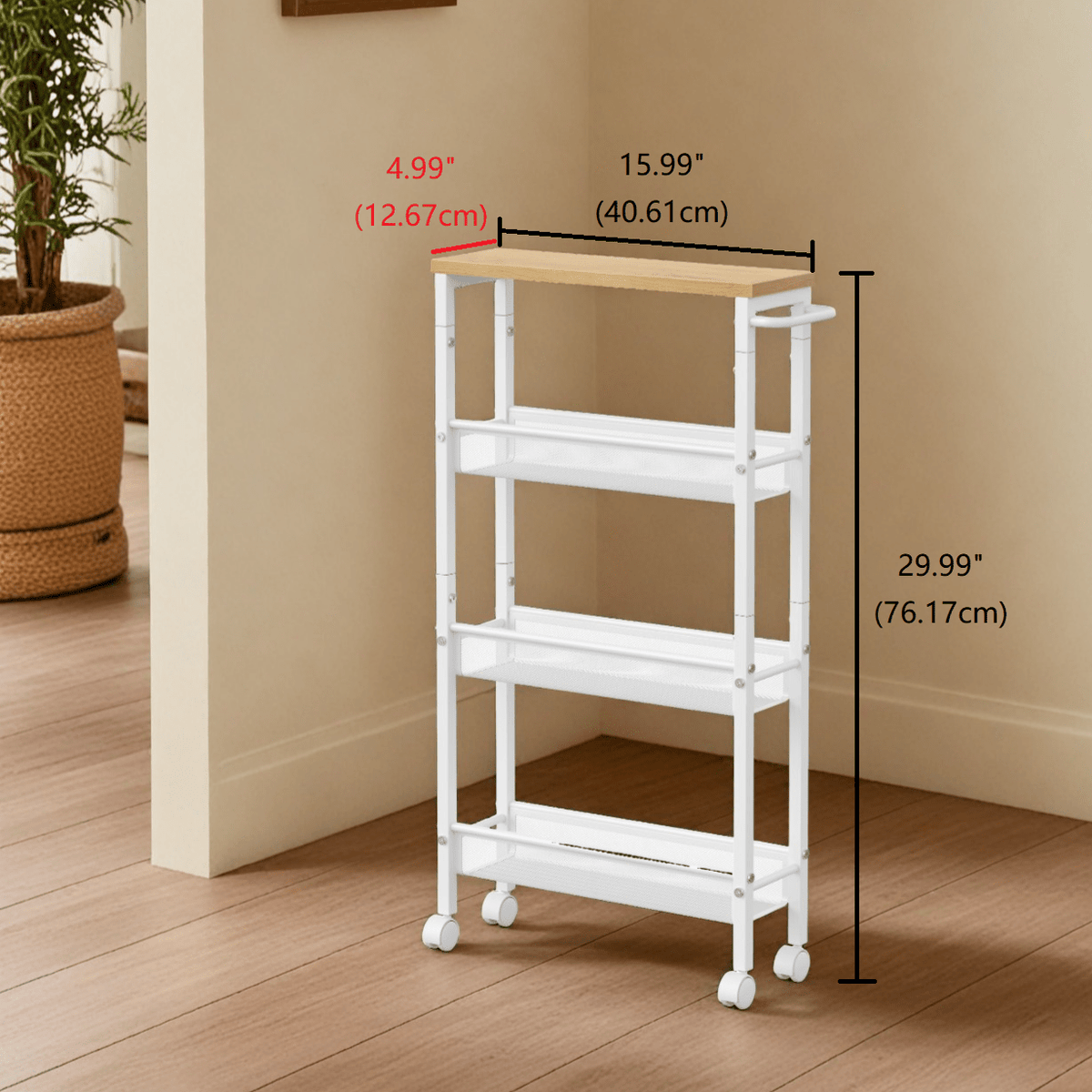 4-Tier 360° Rotating Kitchen Shelf with 360° Swivel for Organized Everyday Storage detail image - detail view 7
