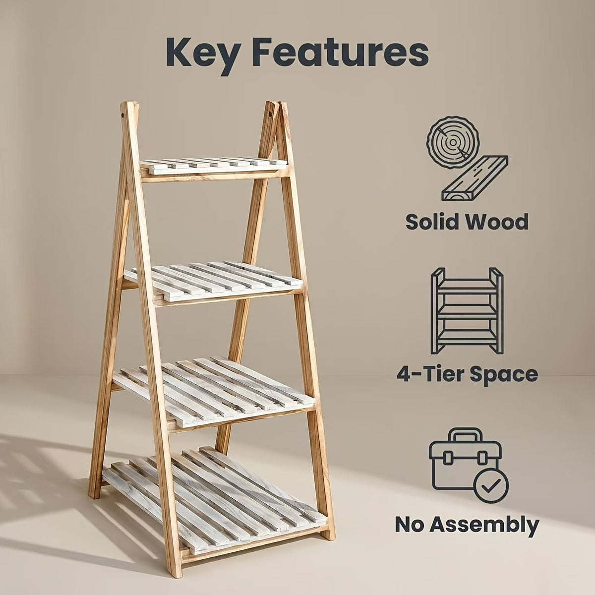 Ladder Shelf shown in the Two-color option