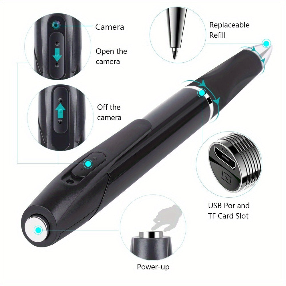 Mini Body Camera 1080P for Lectures, Meetings & Office – Portable FHD Wearable Security Cam, Indoor Outdoor Recording, Optional 32GB/64GB SD Card, Compact Clip-On Design for Students & Professionals