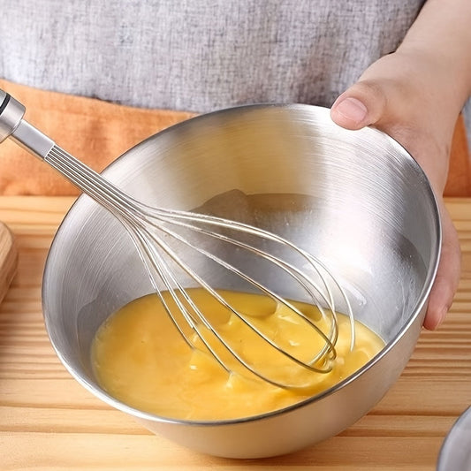 Stainless Steel Mixing Bowls, Set of 3 with Nesting Design for Baking and Meal Prep