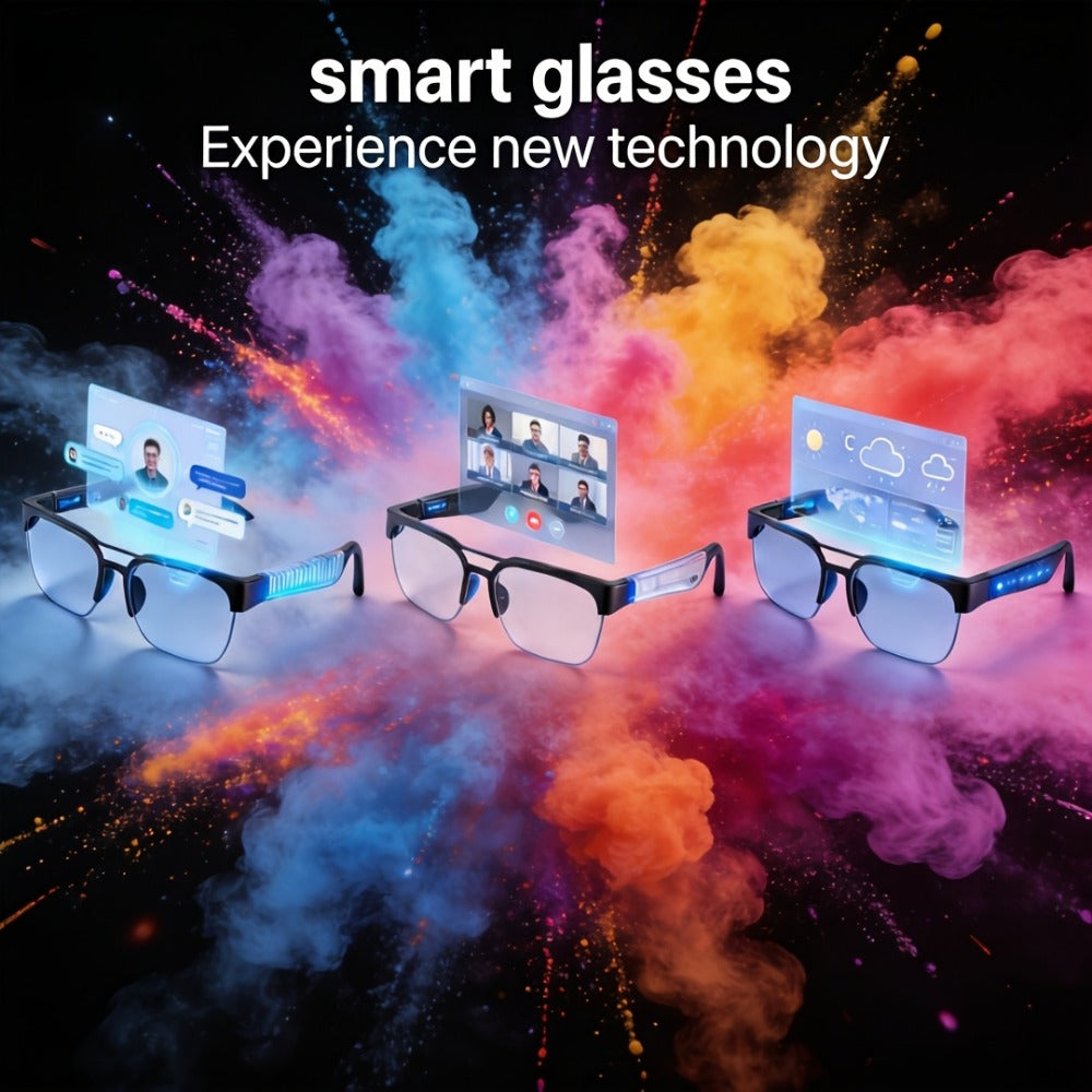 Smart Sunglasses with HiFi Speakers & AI Real-Time Translation – Built-In Mic, Hands-Free Calling, Wireless Music, Fashion Headphone Bundle, Trendy Wearable Tech for Travel Music Lovers 2026