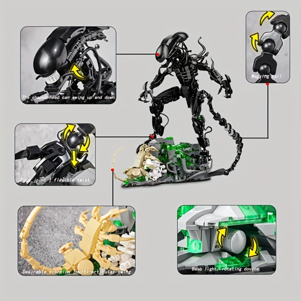 958-Piece Alien Beast Building Block Model Kit