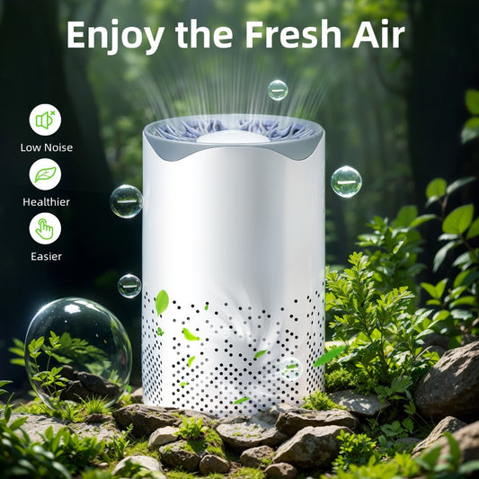 USB HEPA Air Purifier with Sleep Mode and Scented Sponge Slot for Bedroom or Office