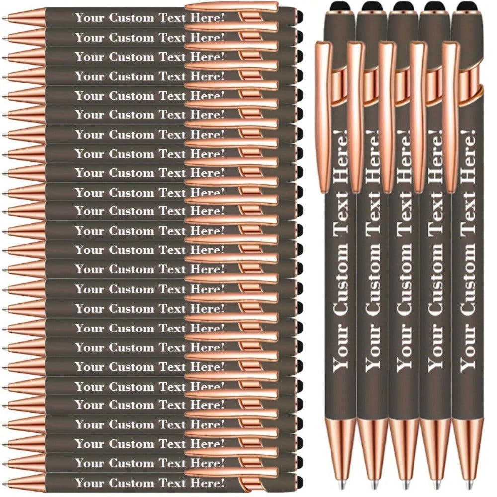 Ballpoint Stylus Pens 30 Pack – 2-in-1 Touchscreen Stylus & Ballpoint Pen with Comfortable Grip, Personalized Engraving, Bulk Set for Office, School, Wedding & Party Favors